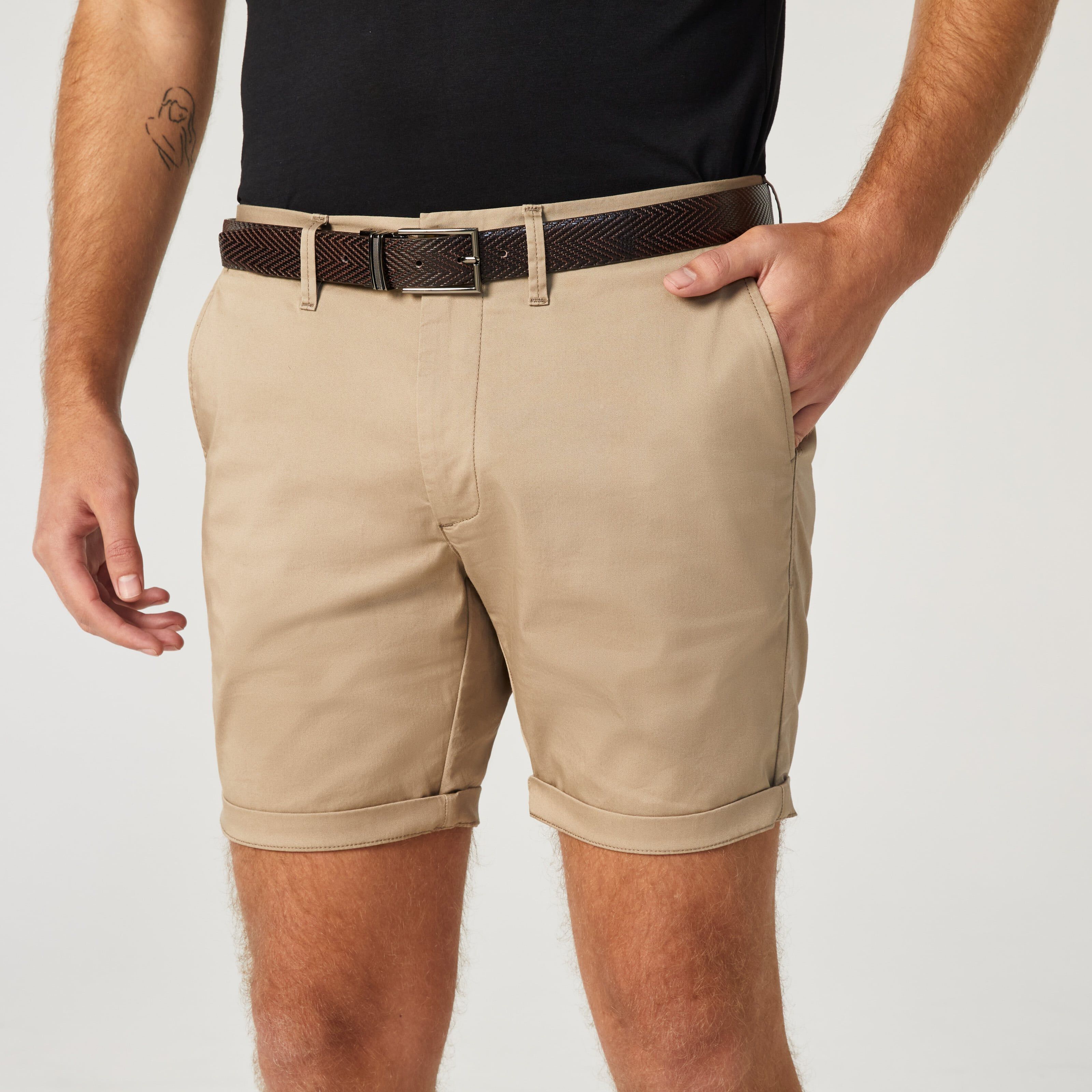 Slim Stretch Cotton Chino Short